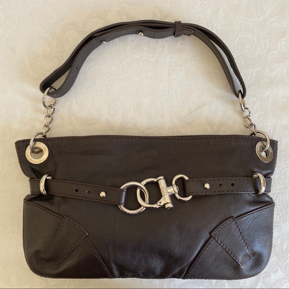 Sonia Rykiel brown leather Martha shoulder bag